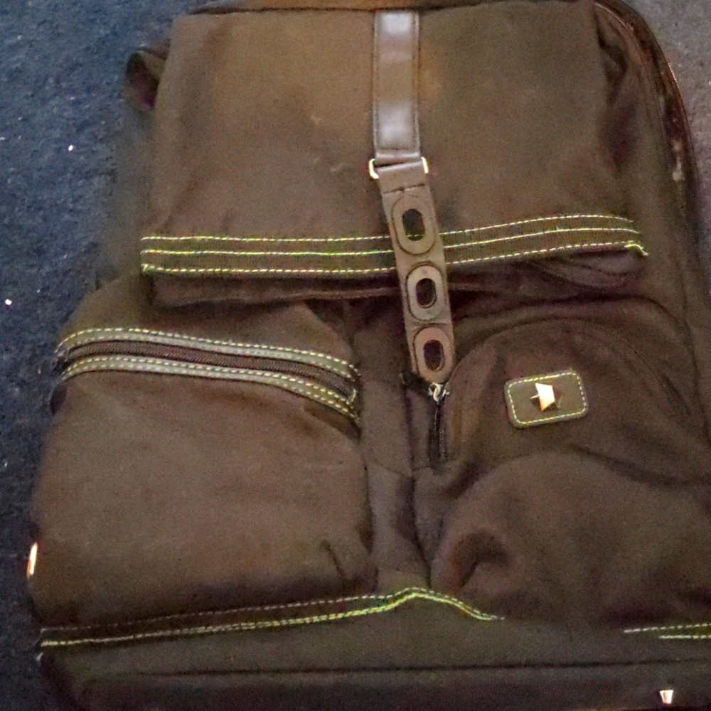 Think Geek Roll top bag of holding backpack